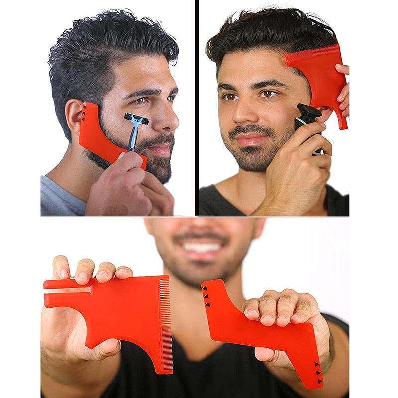 Combs Hair Trimmers Plastic Men Beard Shaping Styling
