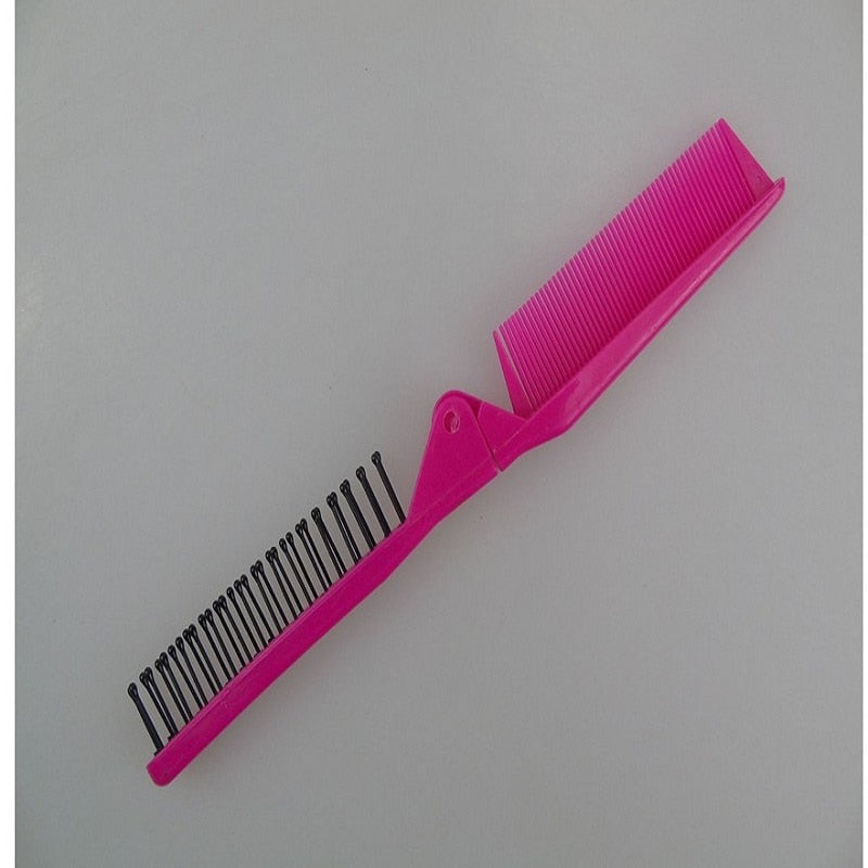 Folding Hair Comb Anti Static Plastic Foldable