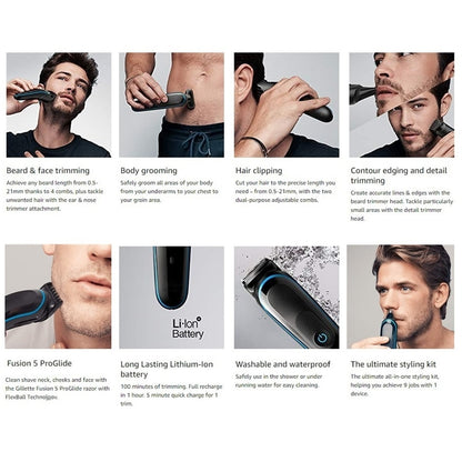 Turbo Men's body grooming kit electric shaver professional