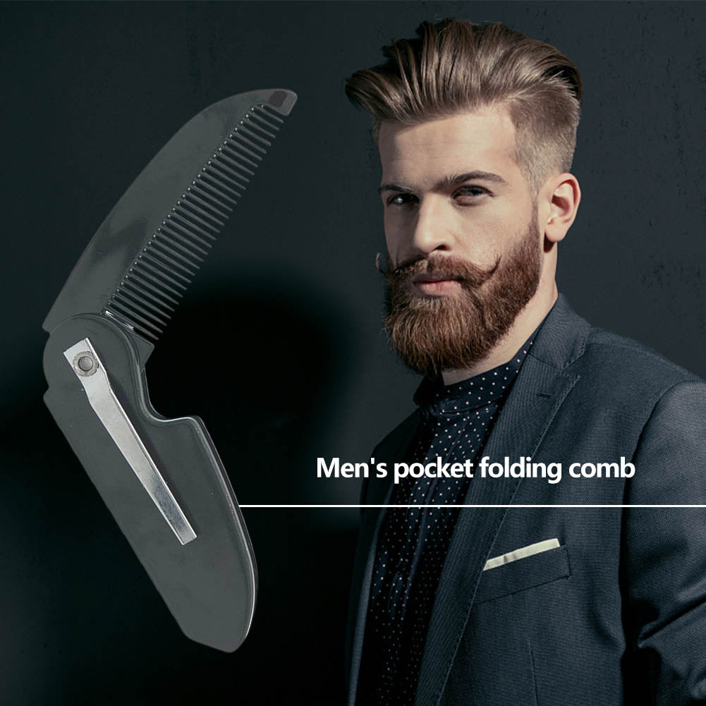 1Piece Man Woman Folding Portable Pocket Clip Beard