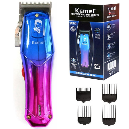 Original Kemei Cord/Cordless Powerful Men Hair Clipper Rechargeable