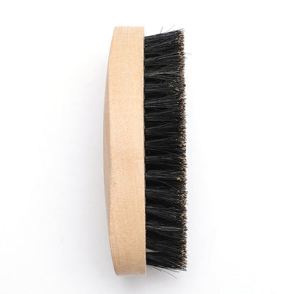 Beard Brush For Men Bamboo Wood Boar Bristle