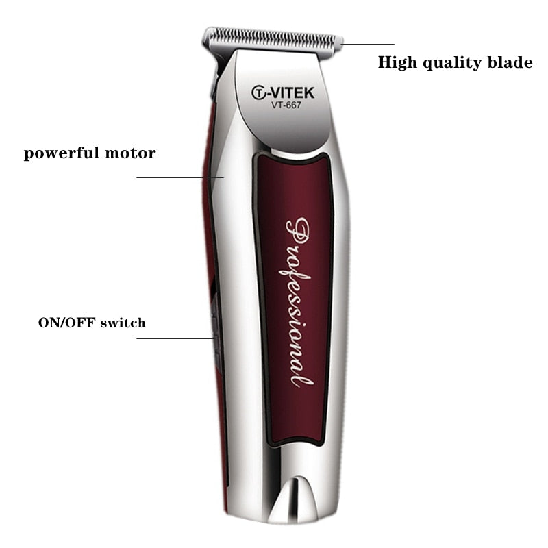 Rechargeable hair clipper for men grooming kit