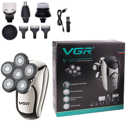 All in one wet dry electric shaver for men