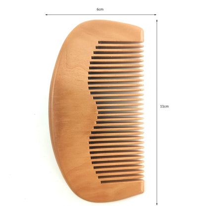 Natural Green Pear Wood Hair Brush Hair Comb