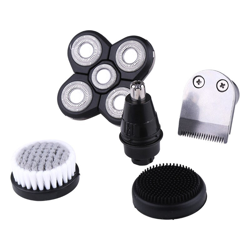 Grooming kit wet dry bald head electric shaver