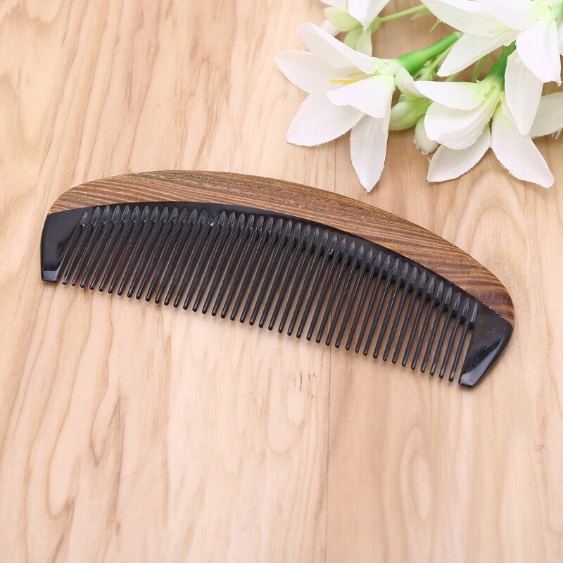 Natural Green Sandalwood Ox Horn Wood Comb