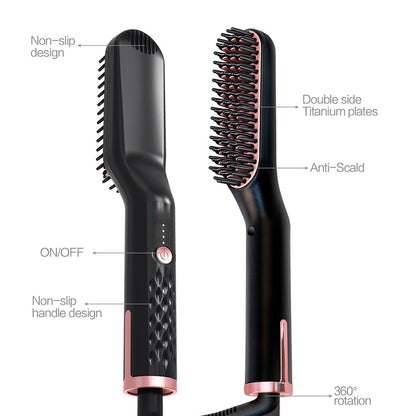 Beard Straightener Brush Multifunctional