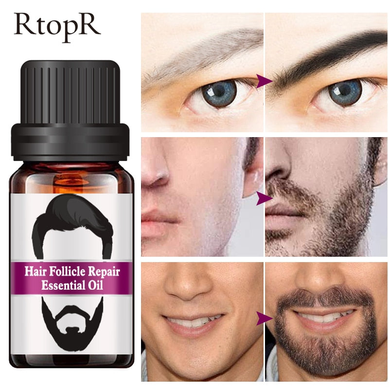 Men Beard Moustache Essential Oil Fast Growt