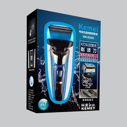 Wet Dry 3 Speed Rechargeable Electric Shaver For Men Beard Electric Razor