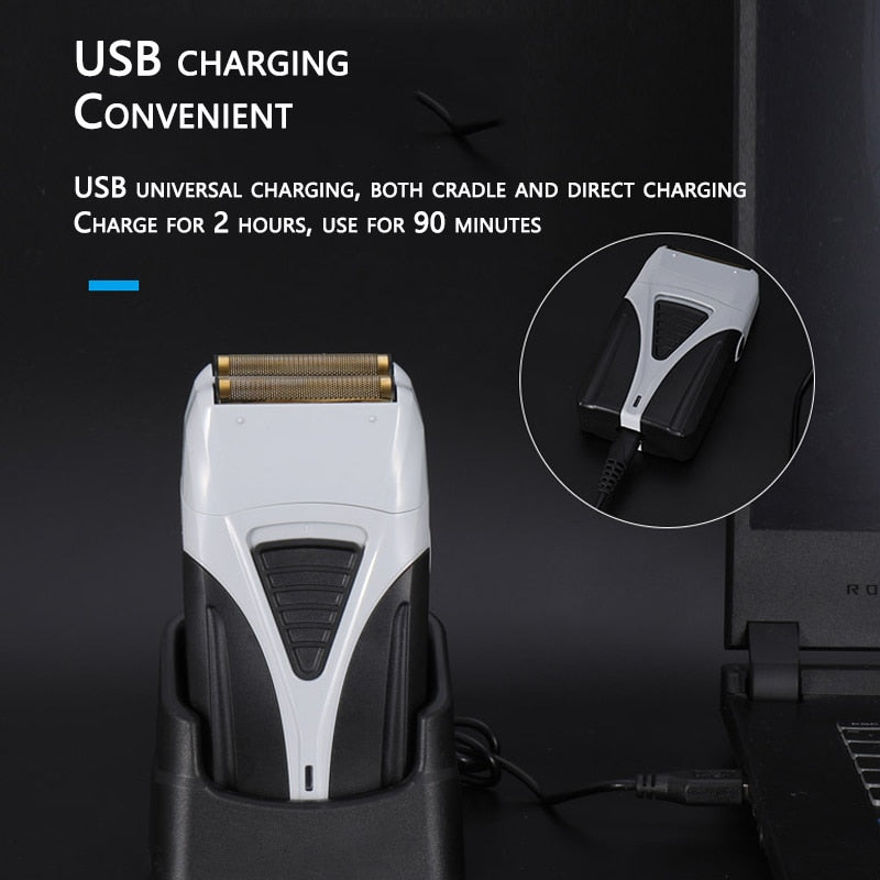 Powerful rechargeable electric shaver