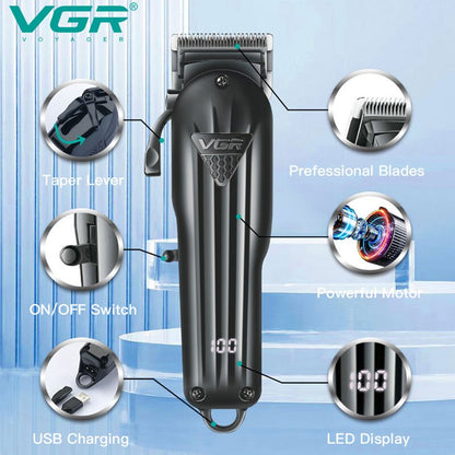 LED adjustable powerful hair clipper