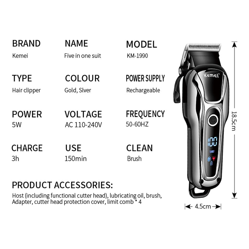 Hair clipper professional hair trimmer