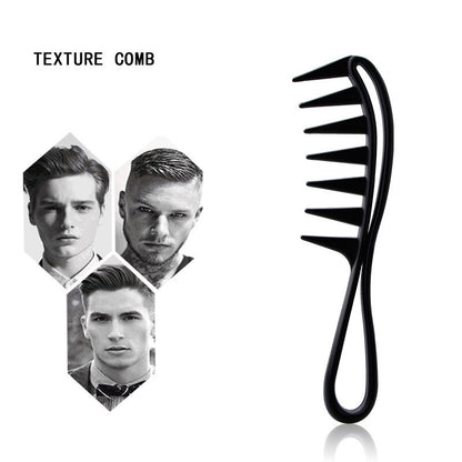 Men's handle oil-head comb Large-teeth tangled