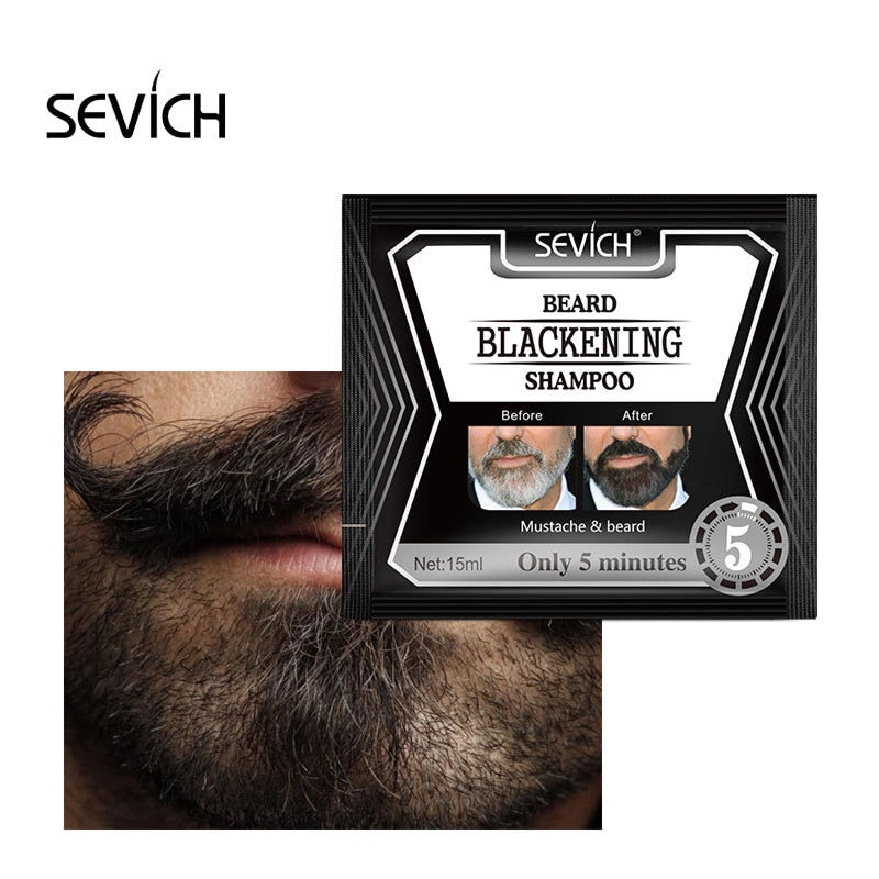 Blackening Beard Shampoo Dye Herb Natural Faster