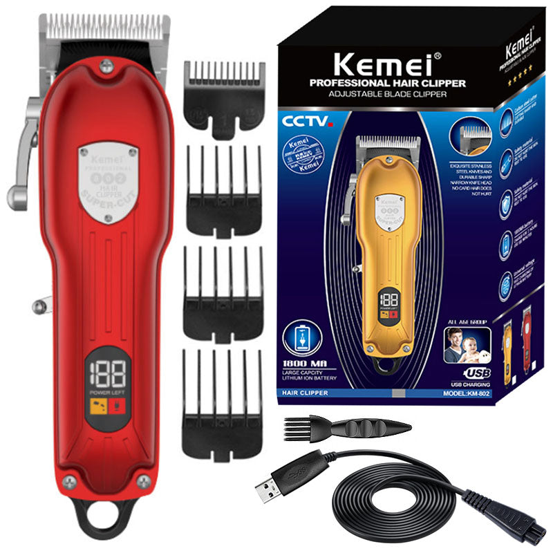 Professional hair clipper adjustable hair trimmer for men