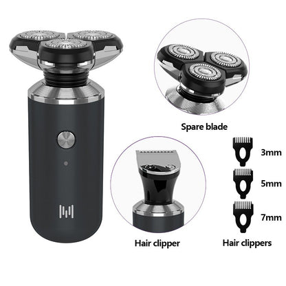 Wet dry electric shaver for men beard hair trimmer