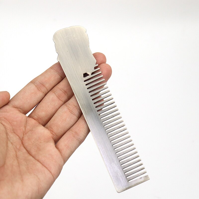 Senior Metal Beard Shaping Styling Template Comb