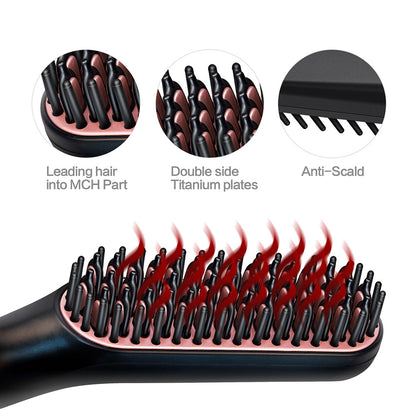 Beard Straightener Brush Multifunctional