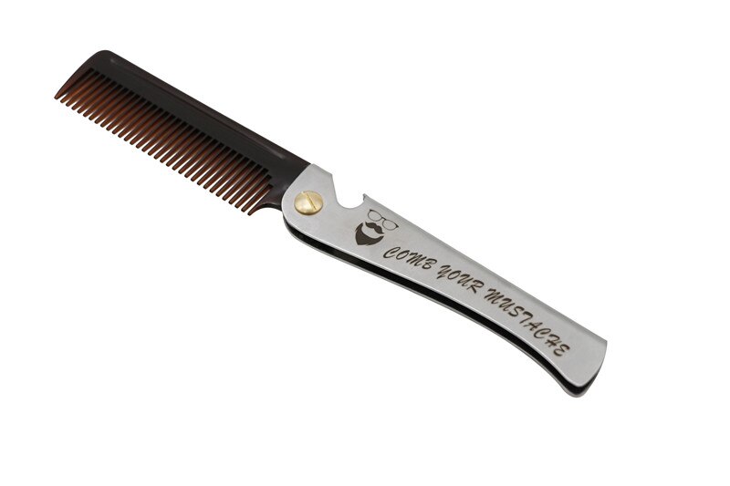 Portable Pocket Hair Beard Metal Comb