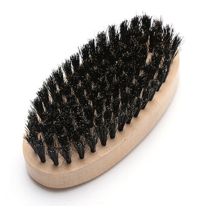 Beard Brush For Men Bamboo Wood Boar Bristle