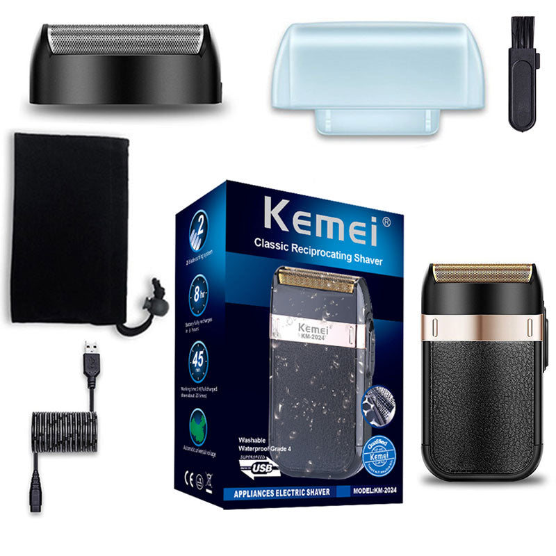 Rechargeable Shaver For Men Waterproof Electric Shaver Beard  Machine