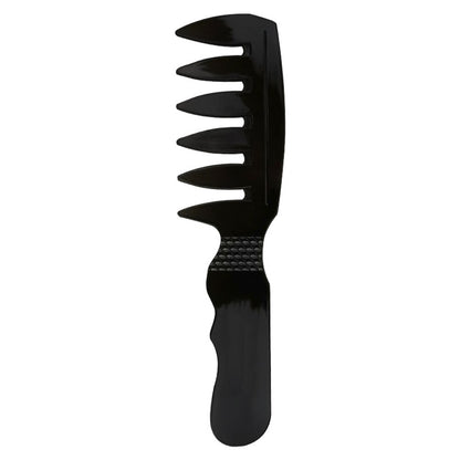 Men Vintage Oil Hair Comb Retro Wide Tooth Fork