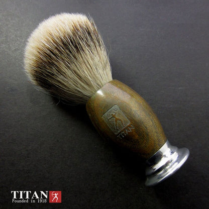 Titan shaving hair barber gift brush badger beard kit brushes natural