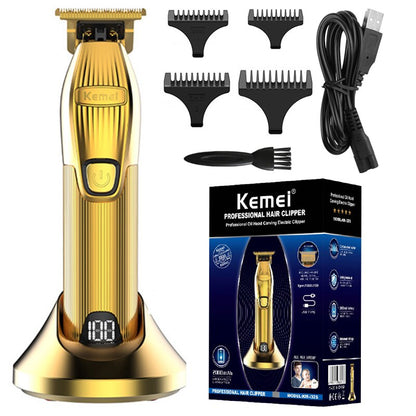 Professional electric powerful hair clipper rechargeable hair trimmer