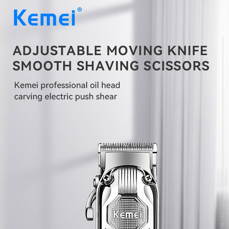 Electric metal housing hair clipper rechargeable