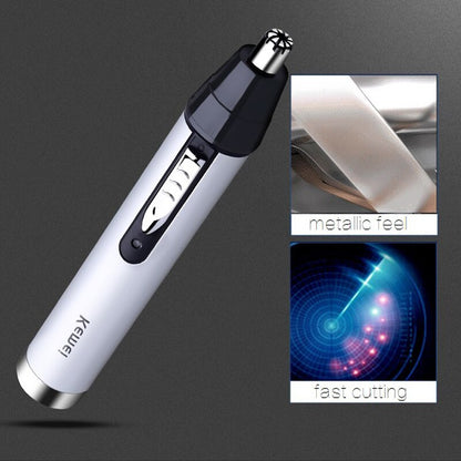 Rechargeable nose hair trimmer