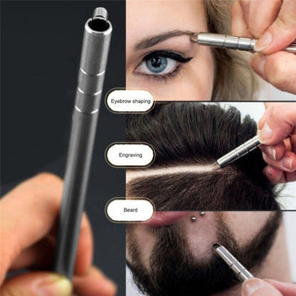 Engrave Beard Hair Scissors Eyebrow Carve Pen