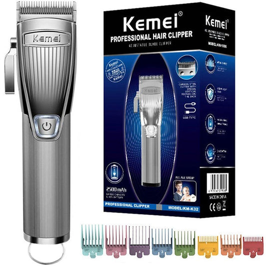 Original Kemei Rechargeable Hair Trimmer For Men Electric Cordless Hair Clipper