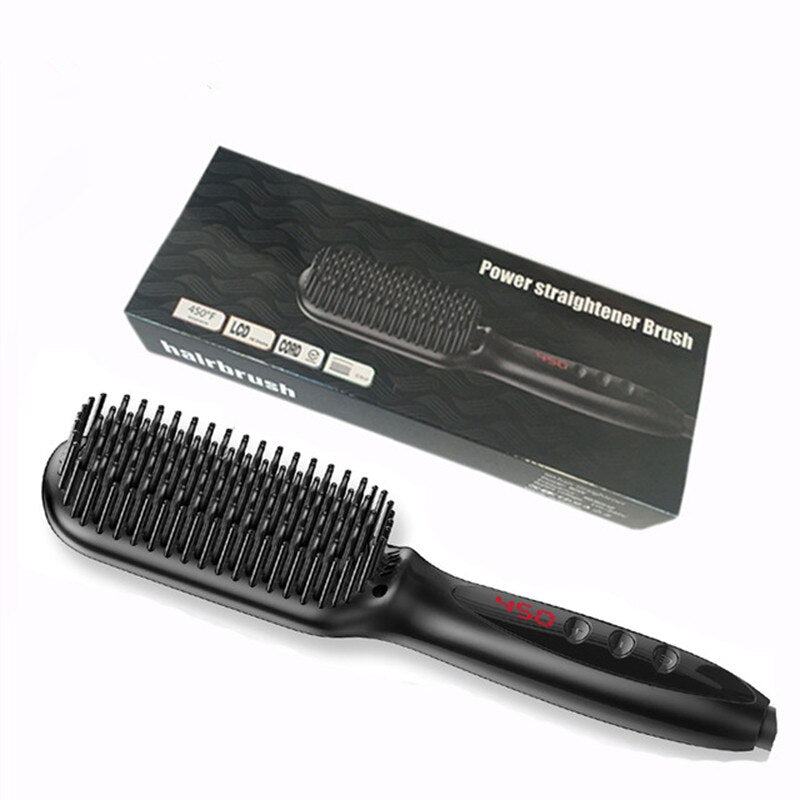 Men Beard Straightener Hot Heating Comb