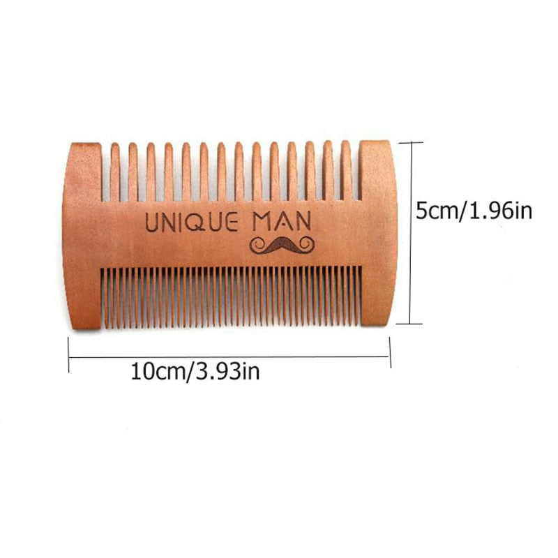 Beard Comb Kit Barba For Men Wooden Comb