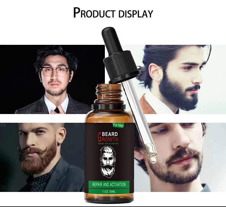 30ML 100% Organic Beard Oil Spray Beard Growth Oil