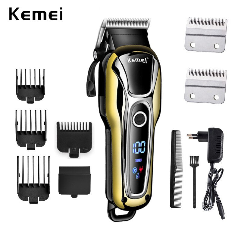 Professional hair clipper rechargeable hair trimmer