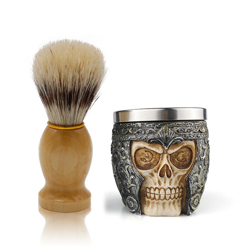 Beard Face Shaving Brush Soap Bowl Set