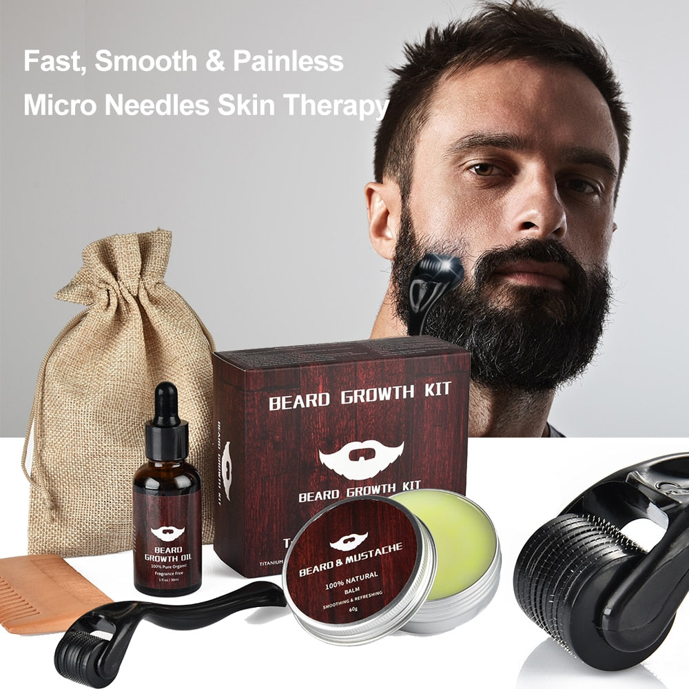 Beard Growth Kit Hair Growth Enhancer Set Beard Air