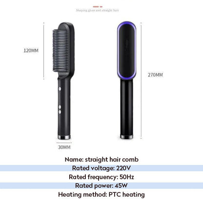 Hair Comb Brush Beard Straightener Anti-Scald