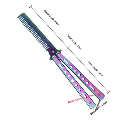 Folding Comb Outdoor Practice Training Butterfly