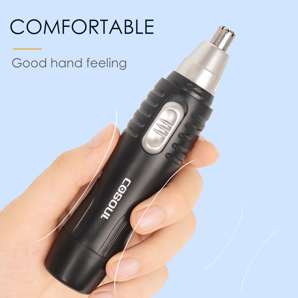 Nose Hair Trimmer Electric Removal Dual-blade Clipper