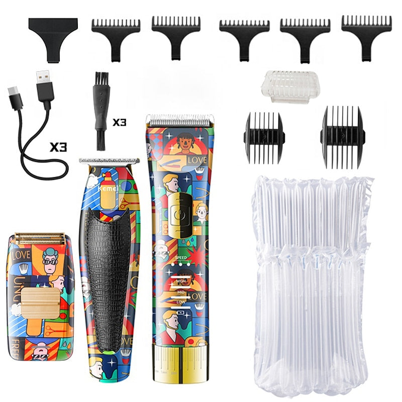 Original kemei Combo Kit Electric Hair Trimmer