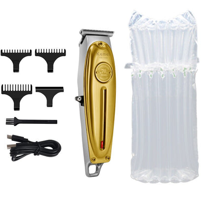 Professional Hair Clipper All Metal Men Electric Cordless Hair Trimmer