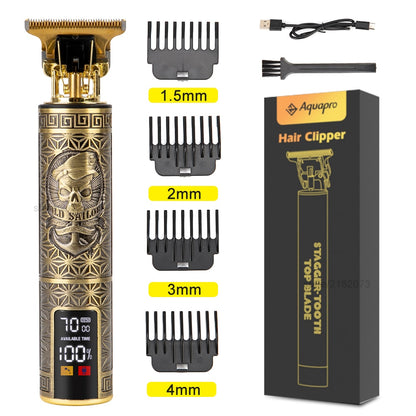 LCD Hair Clippers Professional Cutting