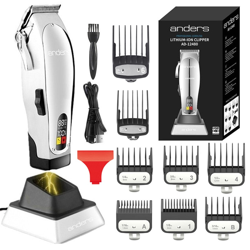 Aluminum Alloy Barber Master Hair Clipper Professional Adjustable Trimmer