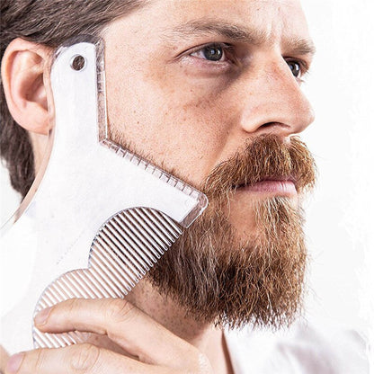 Best Seller Men Beard Shaping Styling Beard Trim Template Comb