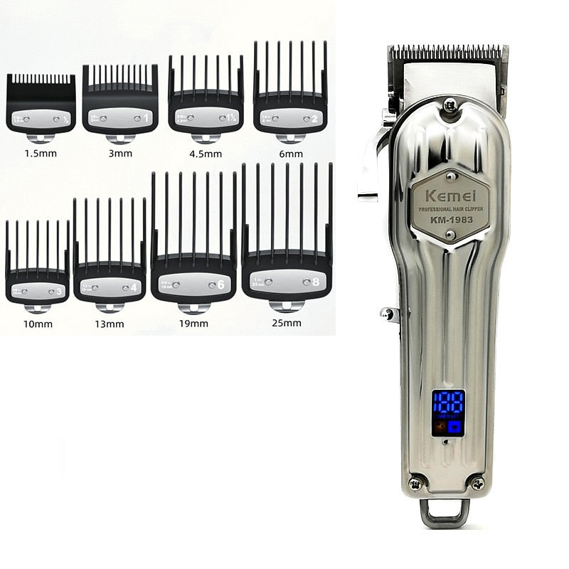 Professional Fade Hair Clipper Super Taper Electric Trimmer Cutter Haircut