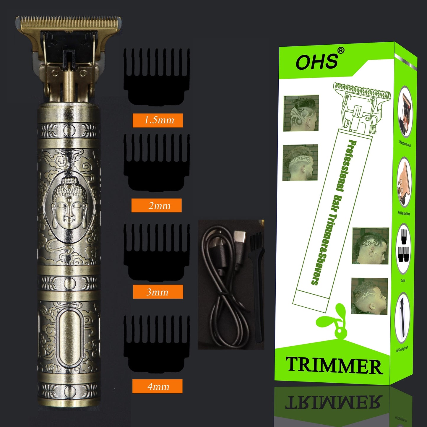 Hair Clippers Electric Waterproof Rechargeable