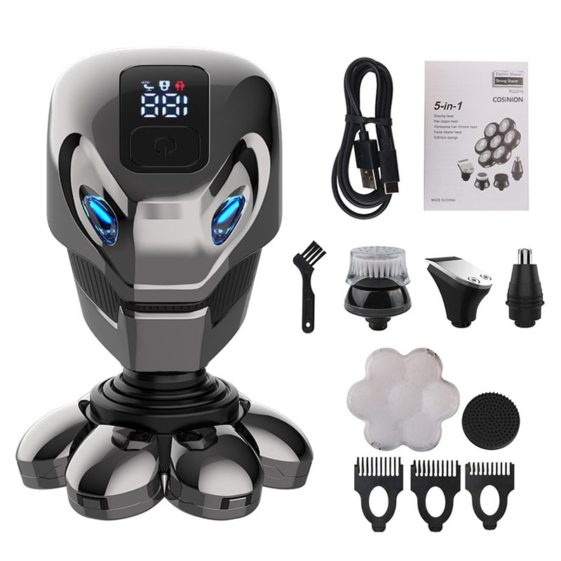 4D Men's Rechargeable Bald Head Electric Shaver